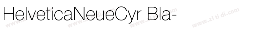 HelveticaNeueCyr Bla字体转换